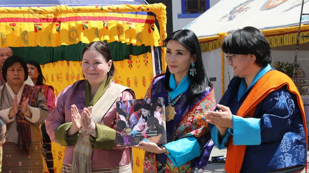 Ministry of Health and UNFPA launched a book dedicated to Her Majesty Gyalyum Sangay Choden Wangchuck, Queen Mother of Bhutan and UNFPA Goodwill Ambassador. 