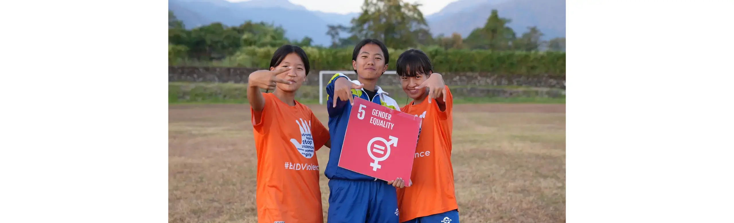 Young girls from Gelephu participated in a friendly all-women football game